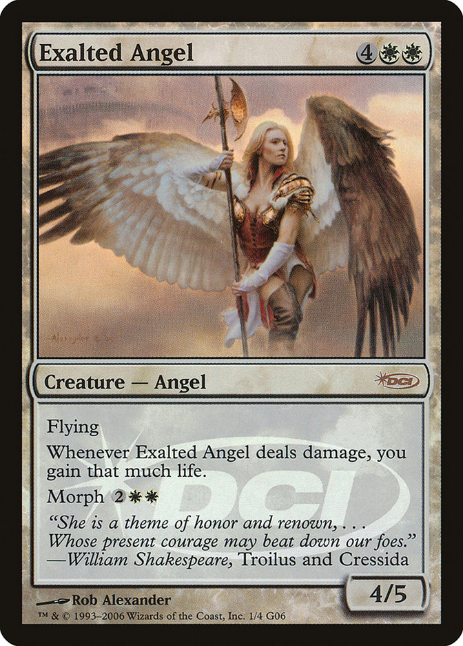 Exalted Angel - MTG Card versions