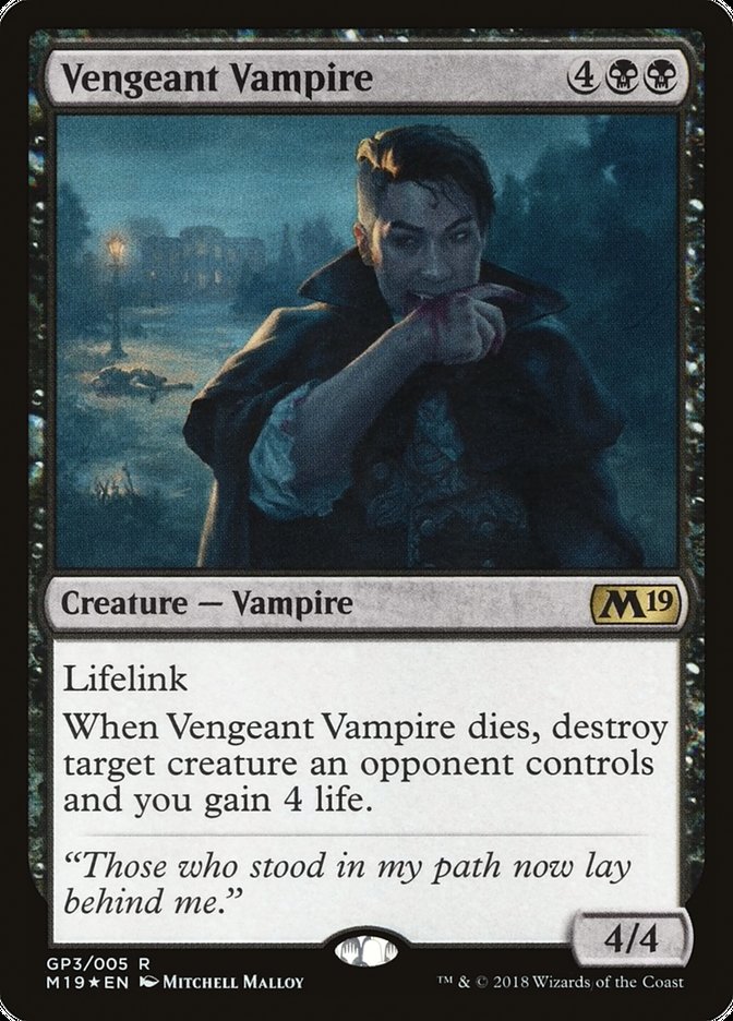 Vengeant Vampire - MTG Card versions