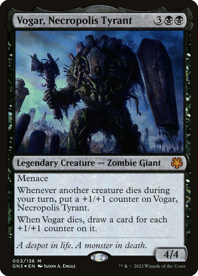 Vogar, Necropolis Tyrant - MTG Card versions