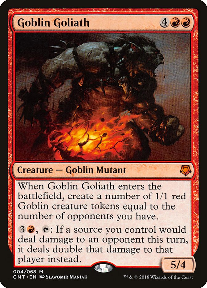 Goblin Goliath - MTG Card versions