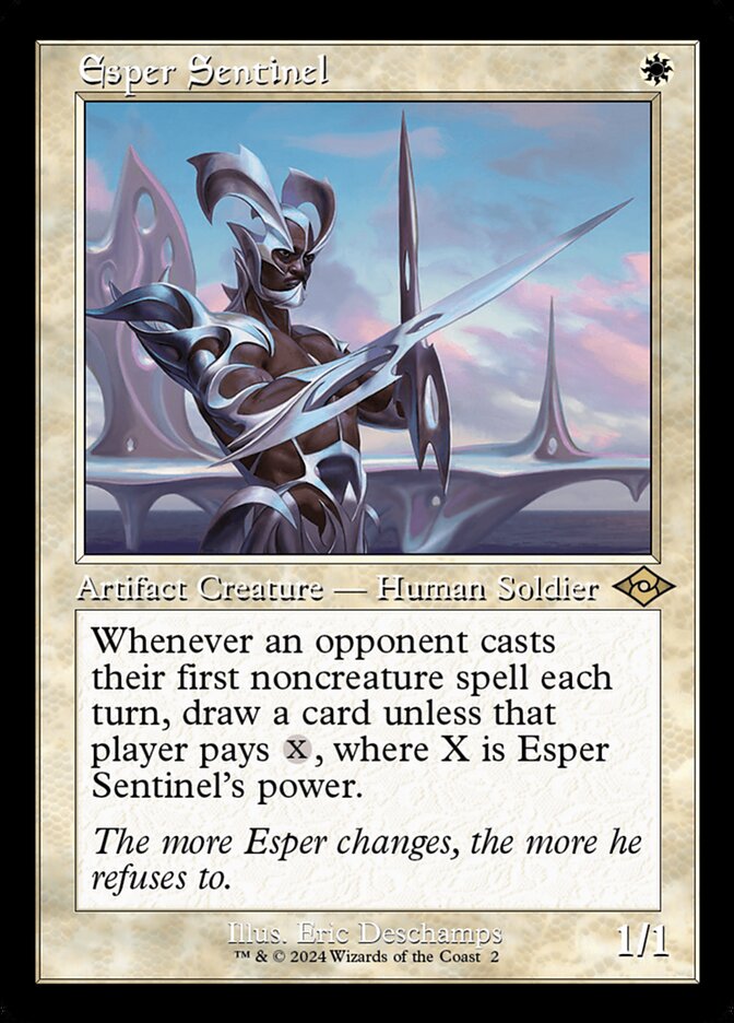 Esper Sentinel - MTG Card versions