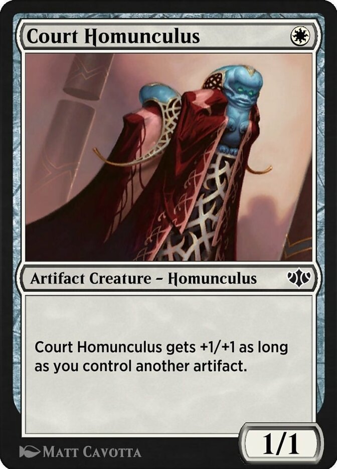Court Homunculus - MTG Card versions