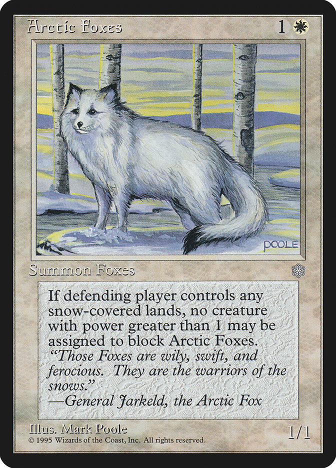 Arctic Foxes - MTG Card versions