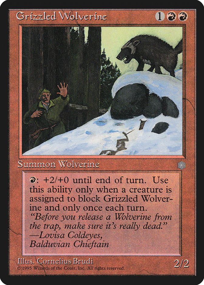 Grizzled Wolverine - Ice Age