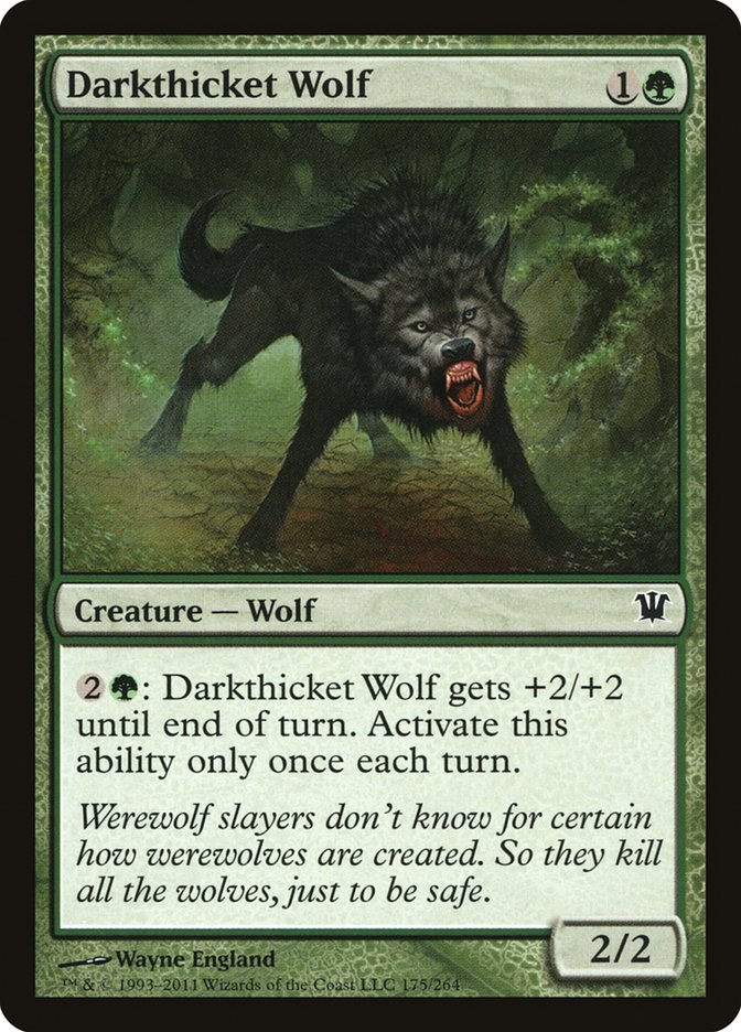 Lobo de maleza oscura - Innistrad