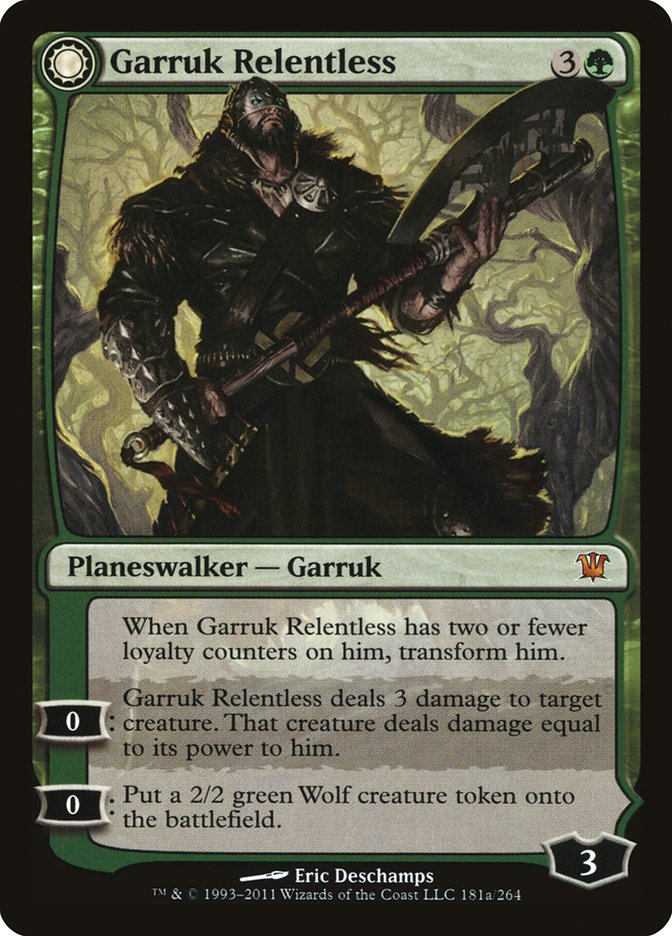 Garruk Relentless // Garruk, the Veil-Cursed - Innistrad (ISD)