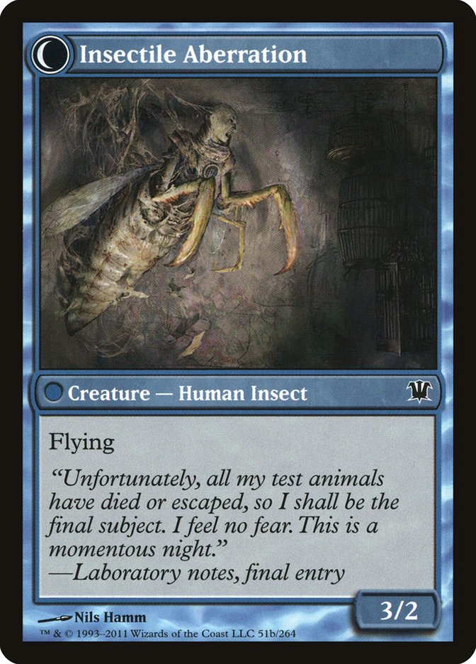 Delver of Secrets // Insectile Aberration - Innistrad (ISD)