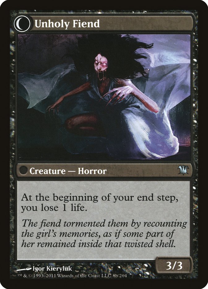Cloistered Youth // Unholy Fiend - Innistrad