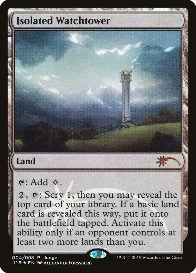 Isolated Watchtower - MTG Card versions