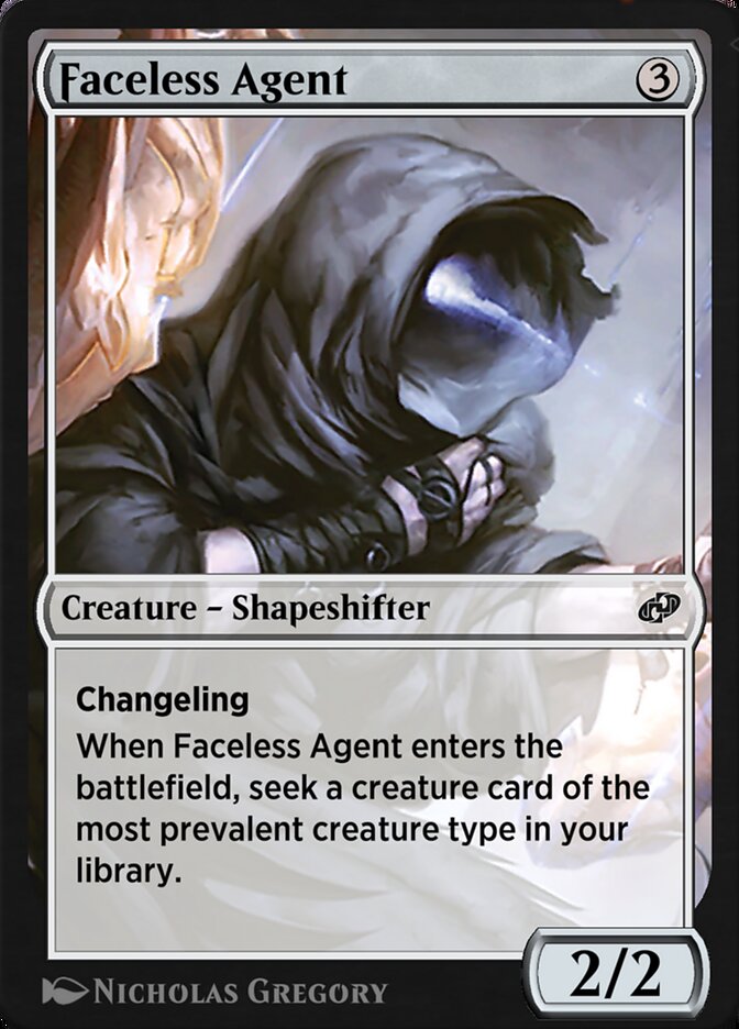 Faceless Agent - MTG Card versions