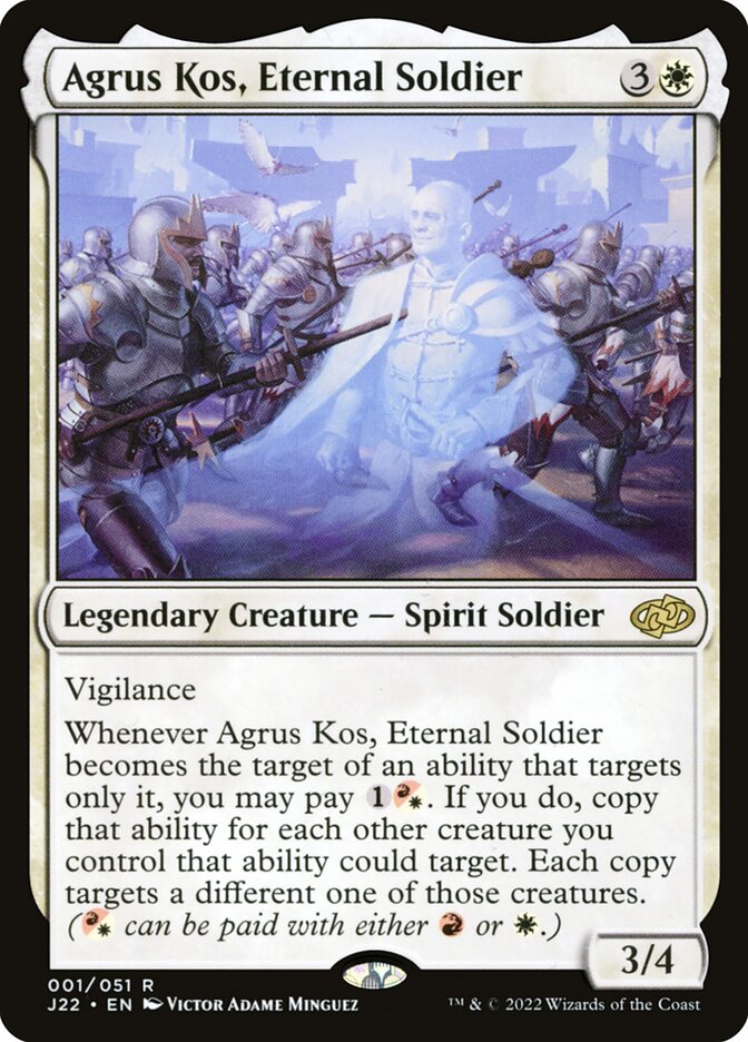 Agrus Kos, Eternal Soldier - MTG Card versions