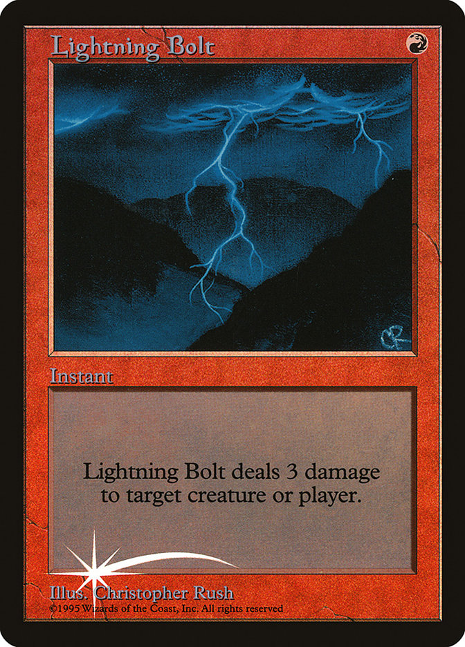 Lightning Bolt - MTG Card versions