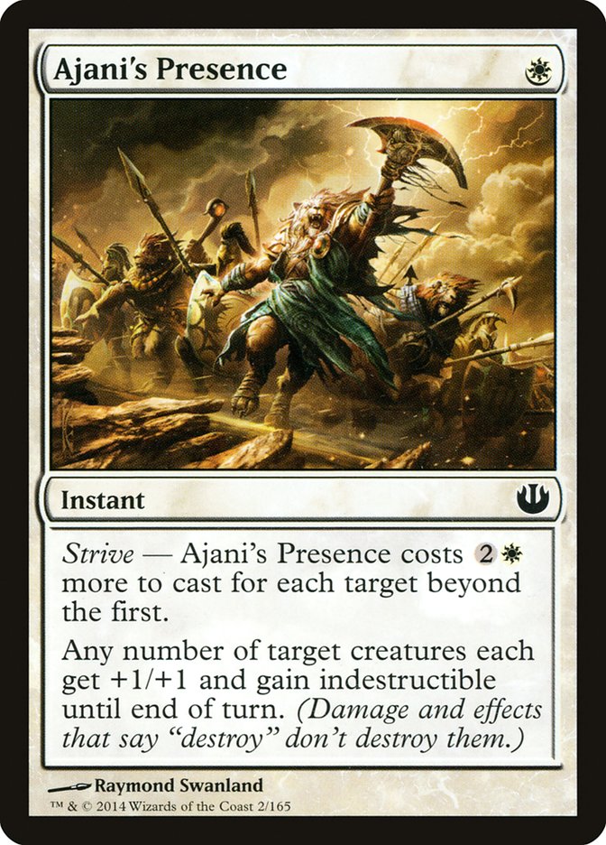 Ajani's Presence - MTG Card versions