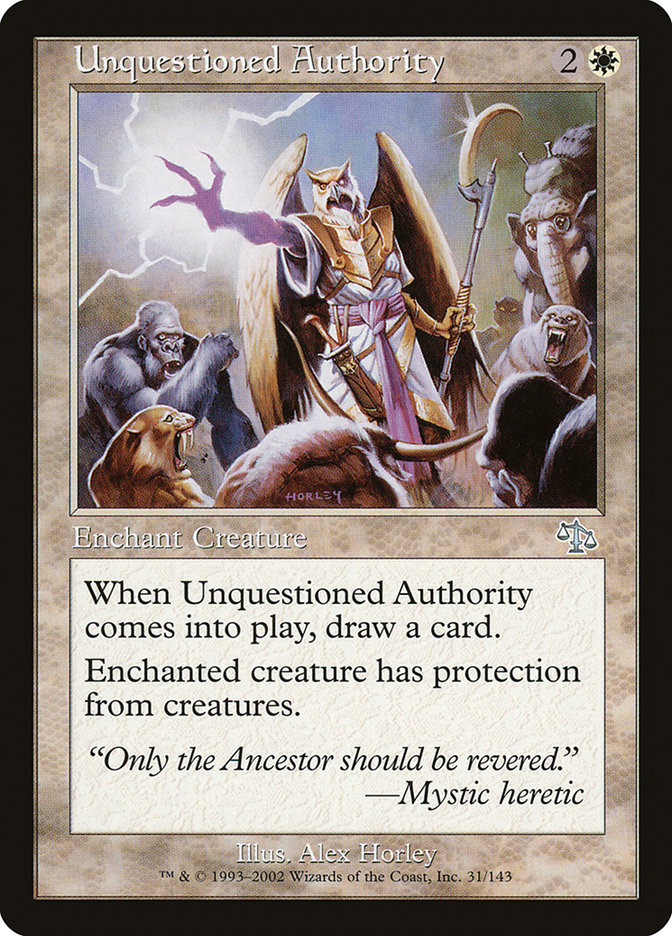 Unquestioned Authority - Judgment (JUD)