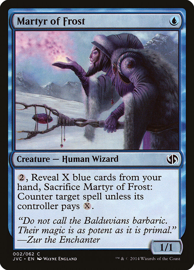 Martyr of Frost - MTG Card versions