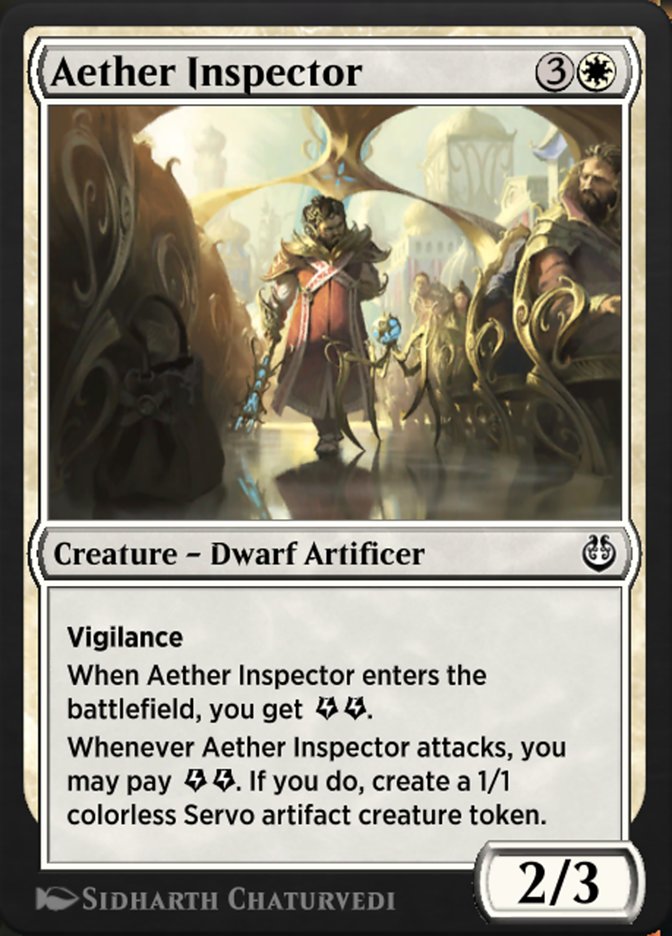 Aether Inspector - MTG Card versions