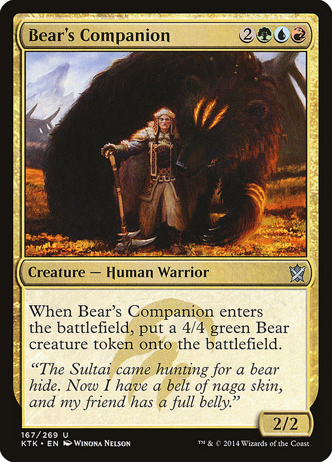 Bear's Companion - Khans of Tarkir (KTK)