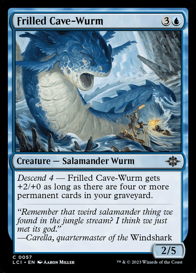 Frilled Cave-Wurm - The Lost Caverns of Ixalan