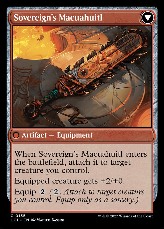 Idol of the Deep King // Sovereign's Macuahuitl - The Lost Caverns of Ixalan