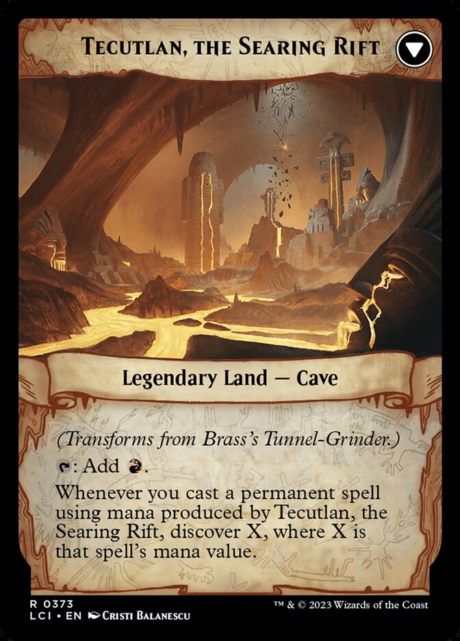 Brass's Tunnel-Grinder // Tecutlan, the Searing Rift - The Lost Caverns of Ixalan (LCI)