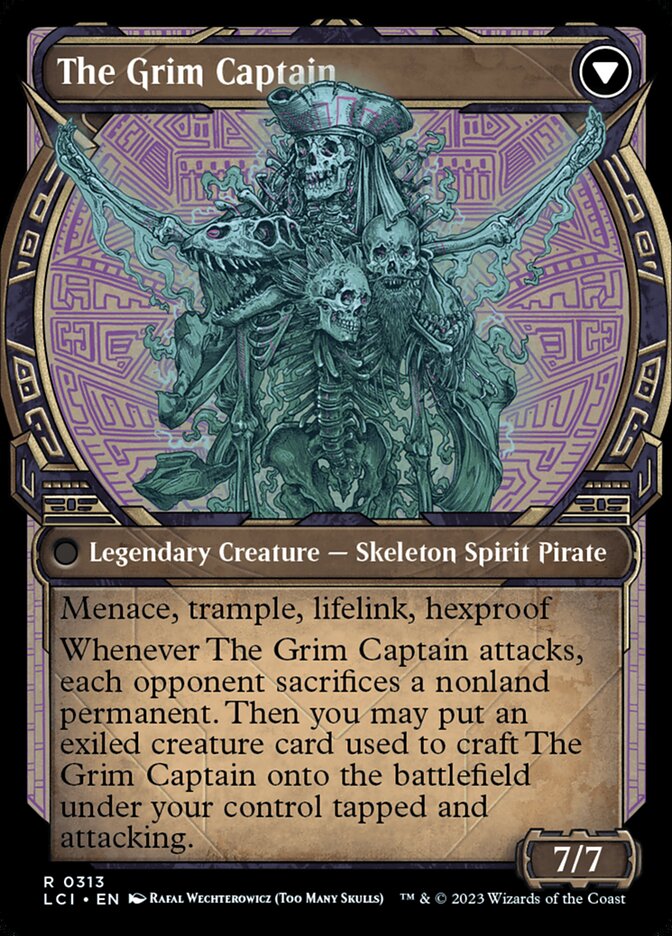Throne of the Grim Captain // The Grim Captain - The Lost Caverns of Ixalan (LCI)