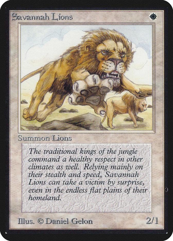 Savannah Lions - Limited Edition Alpha (LEA)