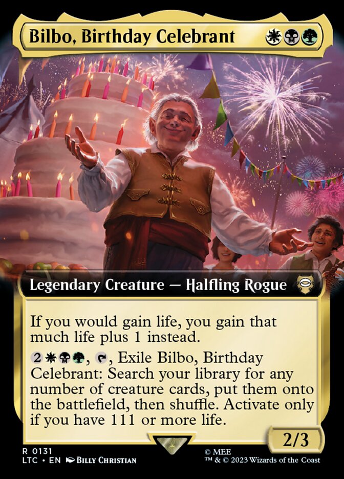 Bilbo, Birthday Celebrant - Tales of Middle-earth Commander (LTC)