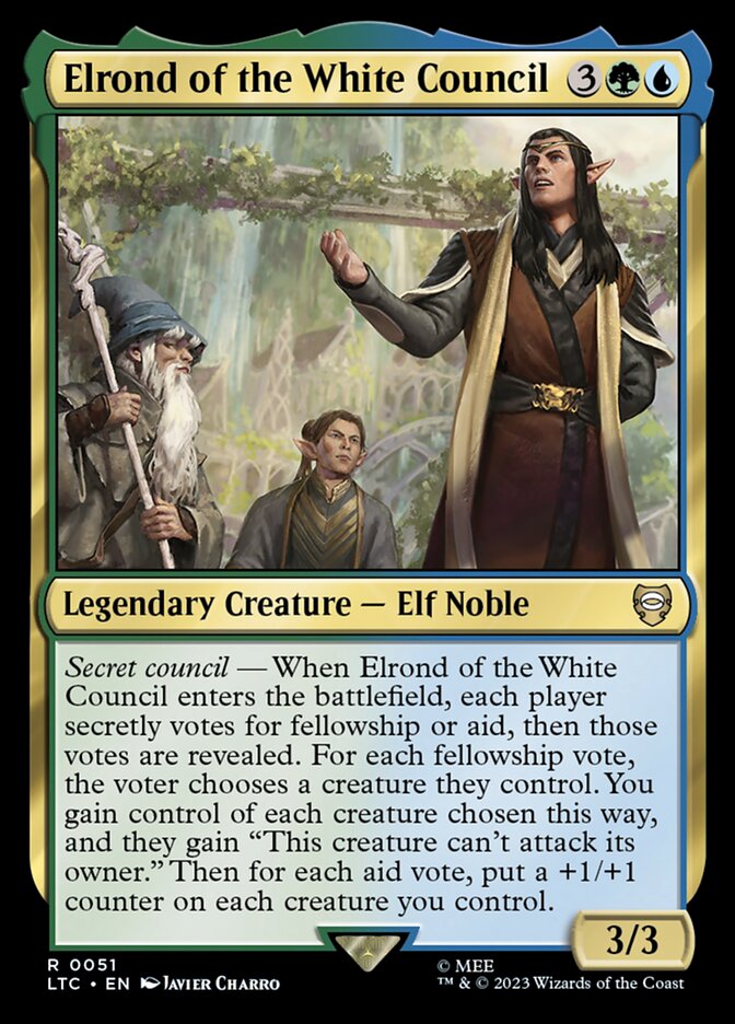 Elrond of the White Council - Tales of Middle-earth Commander (LTC)
