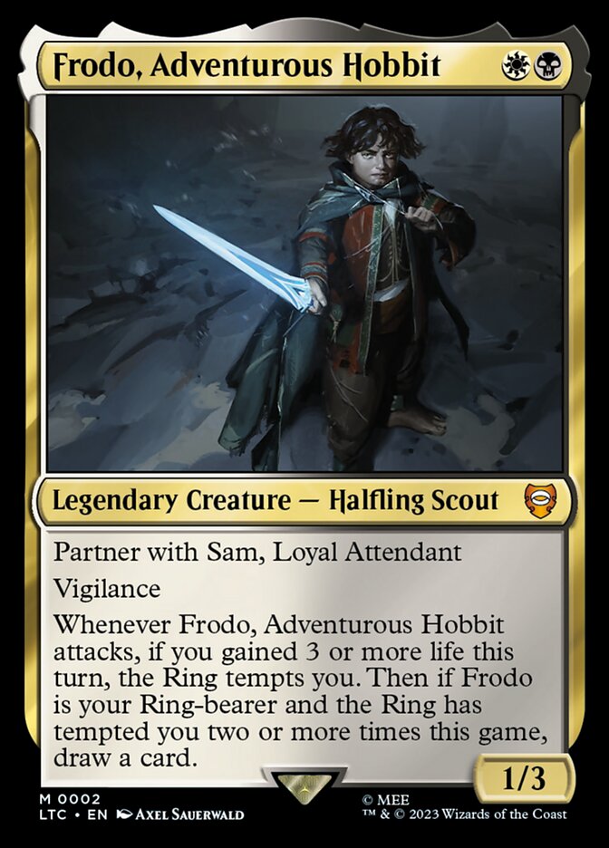 Frodo, Adventurous Hobbit - MTG Card versions