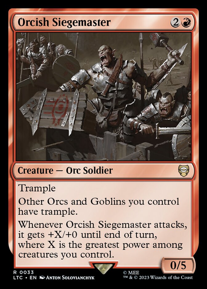 Orcish Siegemaster - Tales of Middle-earth Commander (LTC)