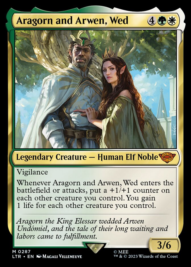 Aragorn and Arwen, Wed - The Lord of the Rings: Tales of Middle-earth (LTR)