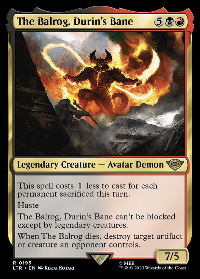 The Balrog, Durin's Bane - The Lord of the Rings: Tales of Middle-earth (LTR)