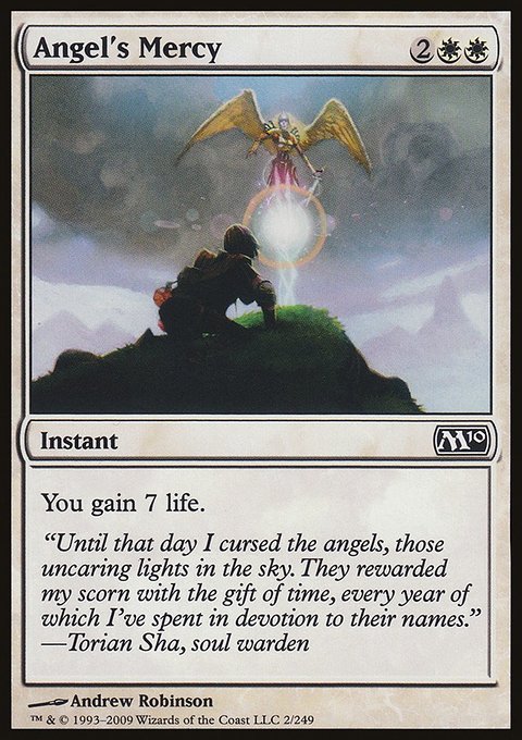 Angel's Mercy - MTG Card versions