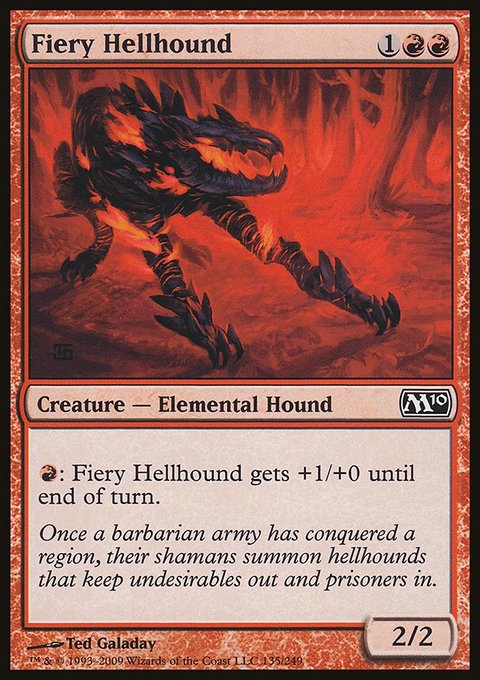 Fiery Hellhound - Magic 2010 (M10)