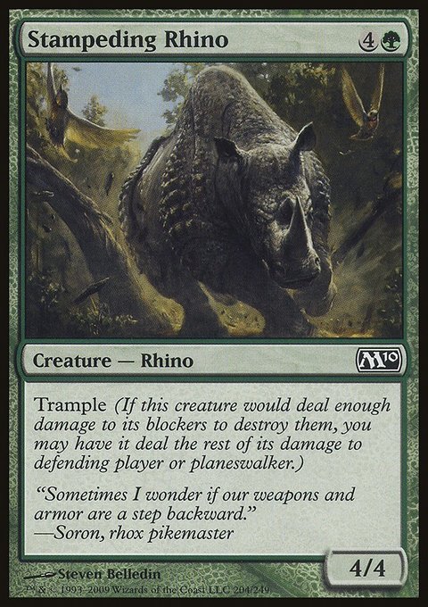 Rinoceronte en estampida - Magic 2010 (M10)