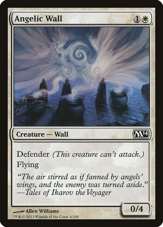 Angelic Wall - MTG Card versions