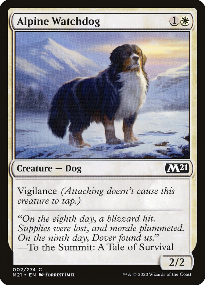 Alpine Watchdog - MTG Card versions