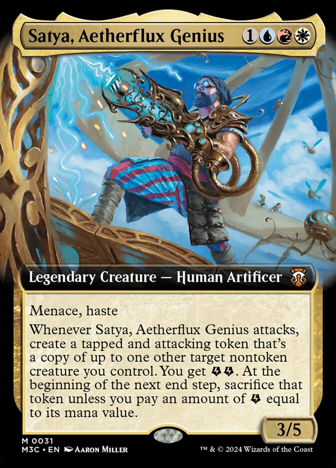 Satya, Aetherflux Genius - Modern Horizons 3 Commander (M3C)