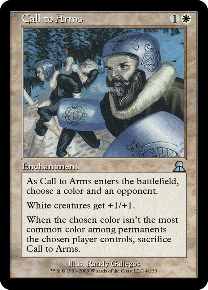 Call to Arms - MTG Card versions