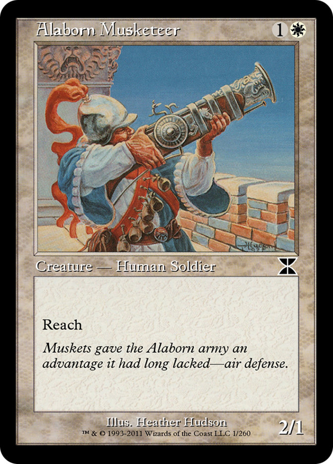 Alaborn Musketeer - MTG Card versions