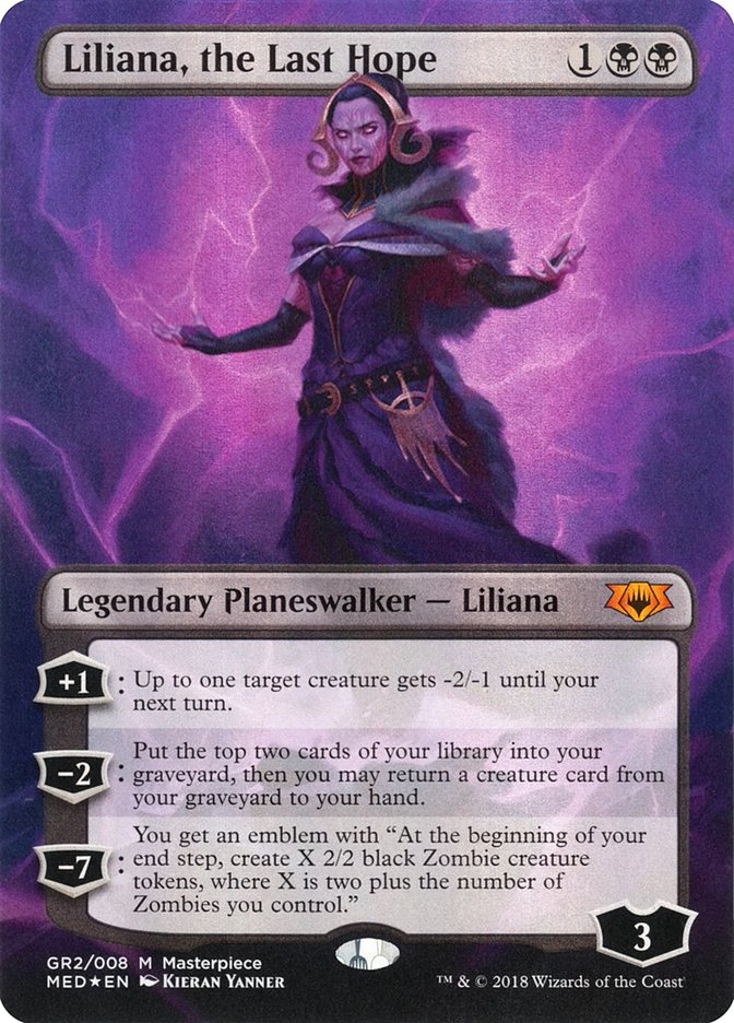 Liliana, the Last Hope - MTG Card versions