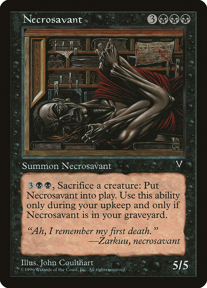 Necrosavant - MTG Card versions