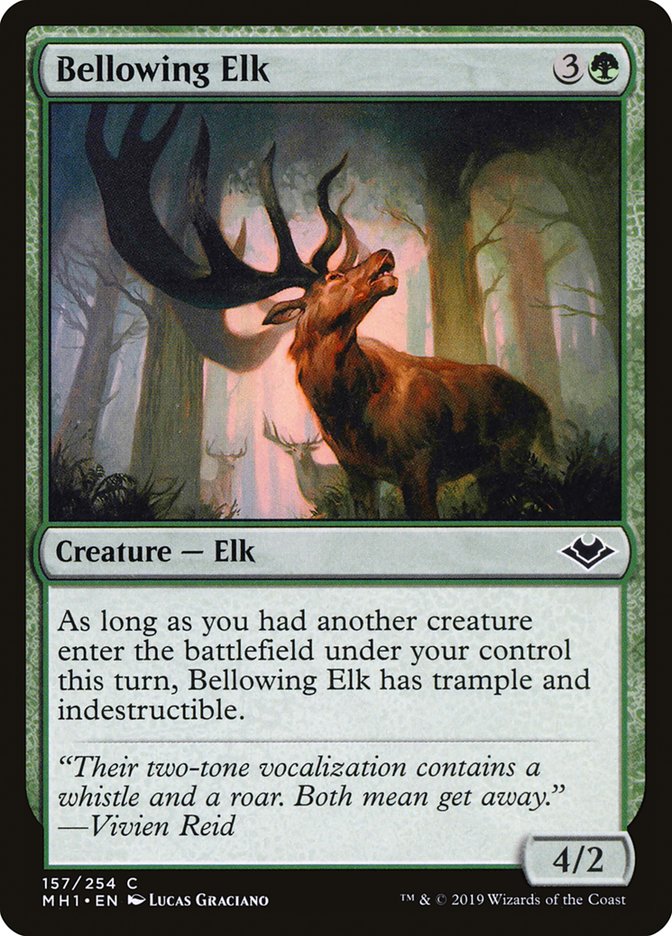 Bellowing Elk - Modern Horizons