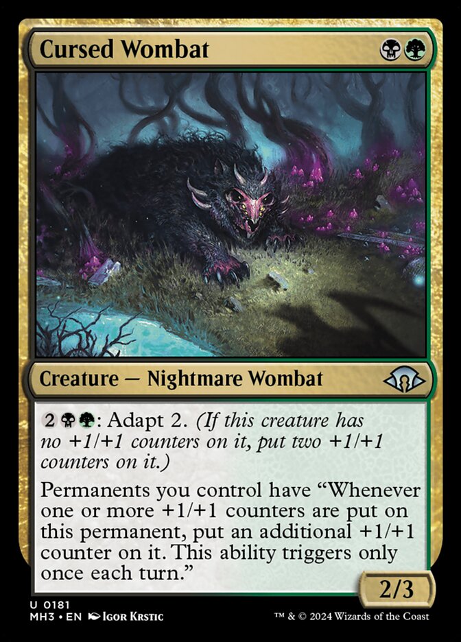 Cursed Wombat - Modern Horizons 3