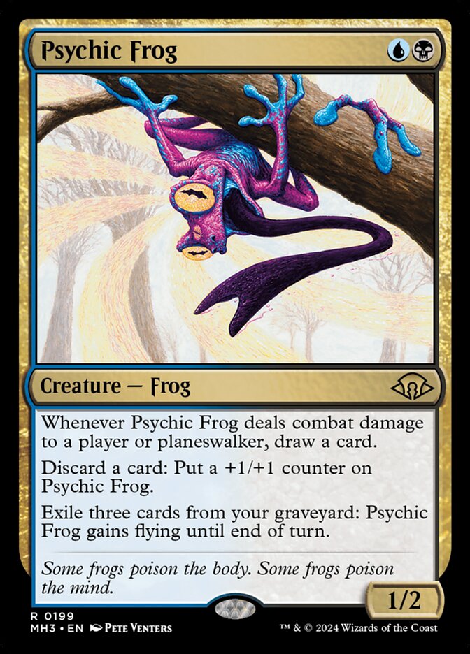 Psychic Frog - MTG Card versions