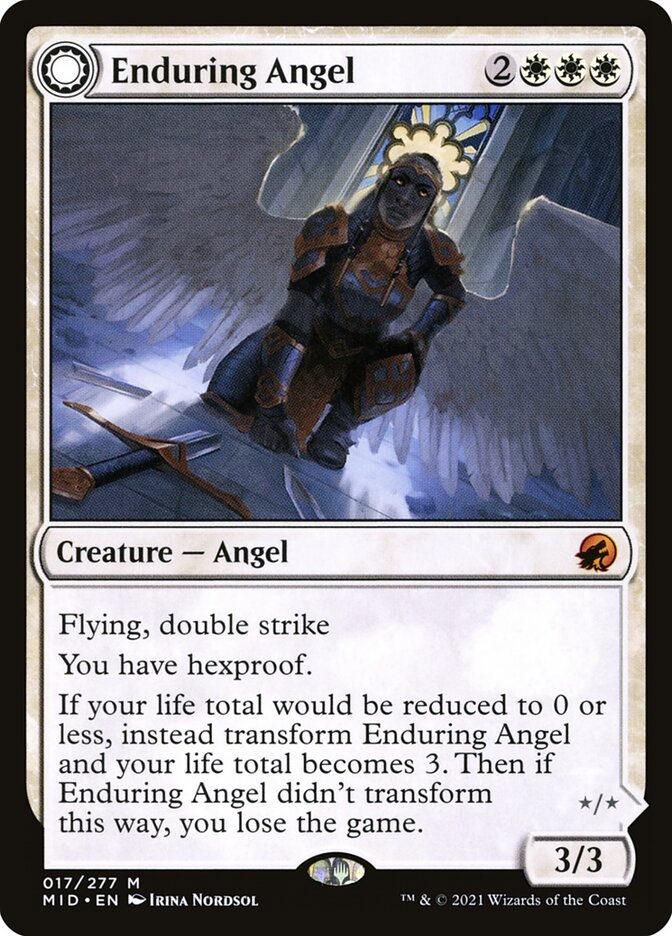 Enduring Angel // Angelic Enforcer - Innistrad: Midnight Hunt (MID)