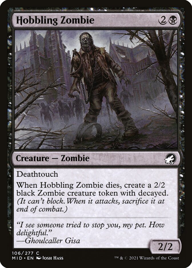 Hobbling Zombie - Innistrad: Midnight Hunt (MID)