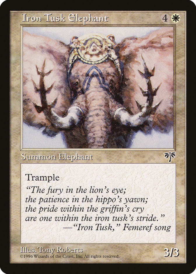 Elefante colmillo de hierro - Mirage