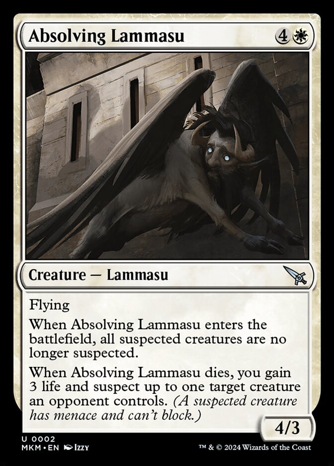 Absolving Lammasu - MTG Card versions
