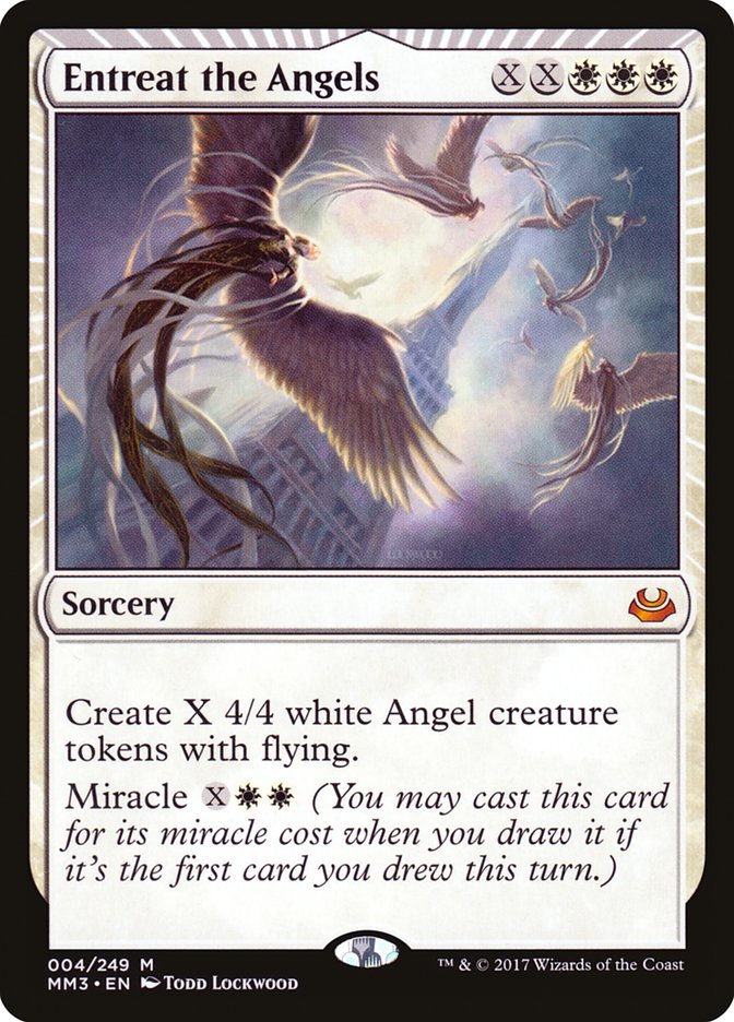 Entreat the Angels - MTG Card versions